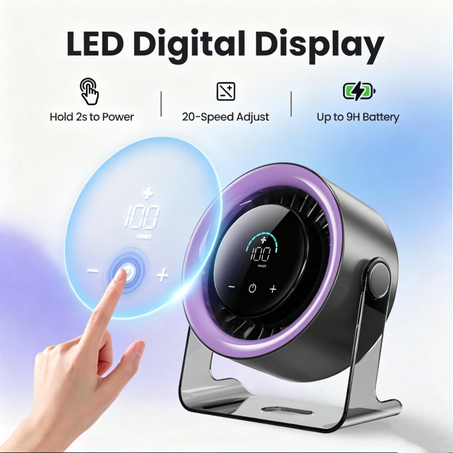 100-Speed Precision Cooling With 18-Hour Battery Life