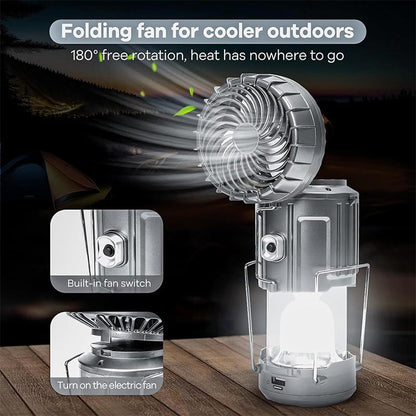 2-in-1 Adventure Solar Light & Portable Fan