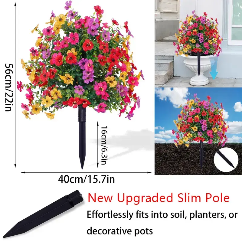 💐All Season Artificial Flower Stakes Indoor & Outdoor