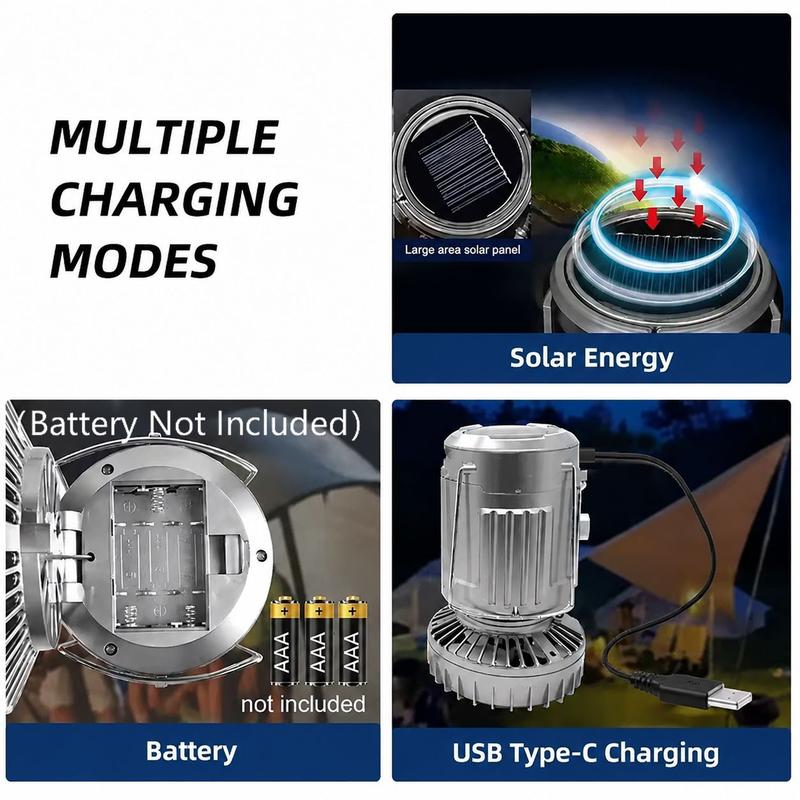 2-in-1 Adventure Solar Light & Portable Fan